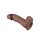 LoveToy Dual Layered Silicone Dildo XXL 28 cm (Ø7.4 cm) Brown