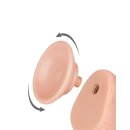 LoveToy - Sliding Skin Dildo 19.5 cm (Ø 3.5 cm) - Nude