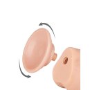 LoveToy - Sliding Skin Dildo 19.5 cm (Ø 3.6 cm) - Nude