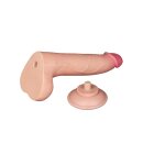 LoveToy - Sliding Skin Dildo 20 cm (Ø 4 cm) - Nude