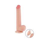 LoveToy - Sliding Skin Dildo 22 cm (Ø 3.7 cm) - Nude