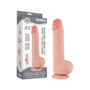 LoveToy - Sliding Skin Dildo 24 cm (Ø 4.3 cm) - Nude