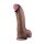 LoveToy Dual Layered Silicone Dildo XXL 33 cm (Ø5.5 cm) Brown