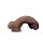 LoveToy Dual Layered Silicone Dildo XXL 33 cm (Ø5.5 cm) Brown