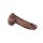 LoveToy Dual Layered Silicone Dildo XXL 33 cm (Ø5.5 cm) Brown