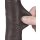 LoveToy - Sliding Skin Dildo 19.5 cm (Ø 3.5 cm) - Black