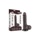 LoveToy - Sliding Skin Dildo 19.5 cm (Ø 3.7 cm) - Black