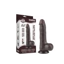 LoveToy - Sliding Skin Dildo 20 cm (Ø 3.9 cm)  - Black