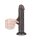 LoveToy - Sliding Skin Dildo 20 cm (Ø 3.8 cm)  - Black