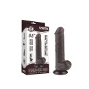LoveToy - Sliding Skin Dildo 20.8 cm (Ø 4 cm) - Black