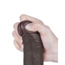 LoveToy - Sliding Skin Dildo 20.8 cm (Ø 4 cm) - Black