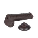 LoveToy - Sliding Skin Dildo 20.8 cm (Ø 4 cm) - Black