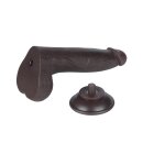 LoveToy - Sliding Skin Dildo 21,3 cm (Ø 4 cm) - Black