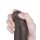 LoveToy - Sliding Skin Dildo 21,3 cm (Ø 4 cm) - Black