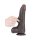 LoveToy - Sliding Skin Dildo 22 cm (Ø 4.3 cm) - Black