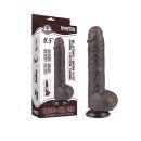 LoveToy - Sliding Skin Dildo 24 cm (Ø 4.3 cm) - Black