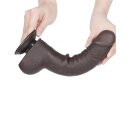 LoveToy - Sliding Skin Dildo 24 cm (Ø 4.3 cm) - Black