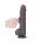 LoveToy - Sliding Skin Dildo 24 cm (Ø 4.3 cm) - Black
