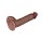 LoveToy - Dual Layered Silicone Dildo 23.5 cm (Ø 4.3 cm) - Brown