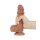 LoveToy - Sliding Skin Dildo 18.3 cm (Ø 3.5 cm) - Brown