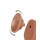 LoveToy - Sliding Skin Dildo 19.5 cm (Ø 3.5 cm) - Brown