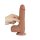 LoveToy - Sliding Skin Dildo 19.5 cm (Ø 3.7 cm) - Brown