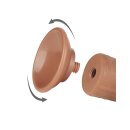 LoveToy - Sliding Skin Dildo 20 cm (Ø 3.8 cm)  - Brown