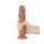 LoveToy - Sliding Skin Dildo 20 cm (Ø 3.8 cm)  - Brown