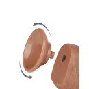 LoveToy - Sliding Skin Dildo 20.8 cm (Ø 4 cm) - Brown