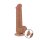 LoveToy - Sliding Skin Dildo 20.8 cm (Ø 4 cm) - Brown