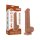 LoveToy - Sliding Skin Dildo 20.8 cm (Ø 4 cm) - Brown