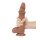 LoveToy - Sliding Skin Dildo 20 cm (Ø 4 cm) - Brown
