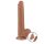 LoveToy - Sliding Skin Dildo 22 cm (Ø 3.7 cm) - Brown