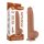 LoveToy - Sliding Skin Dildo 24 cm (Ø 4.3 cm) - Brown