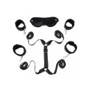 Rimba Soft Bondage Fesselset fürs Bett Schwarz