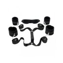 Rimba Soft Bondage Fesselset fürs Bett Schwarz