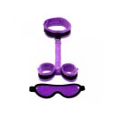 Rimba Soft Bondage Set Lila Schwarz 3 Teile