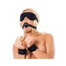 Rimba Soft Bondage Set Purple/Black 3 Pieces