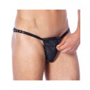 Rimba String with zip One Size Adjustable Black