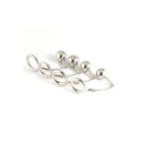 Rimba Cockring with Analplug M Silver