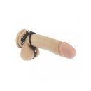 Rimba Cock Ring with Rubber Ring and Ball Strap Black...