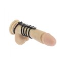 Rimba 4 Penis Rings and Balls Ring Rubber Black Ø...