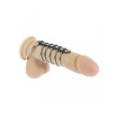 Rimba 5 Penis Rings and Balls Ring Metal Silver Black...