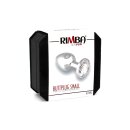 Rimba Anal Plug with Crystal Silver Ø 3 cm