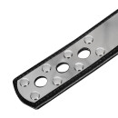 Rimba Leather Hand Cuffs with Padlock Silver Black