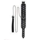 Rimba Collar with Studs and Chains Black