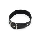 Rimba Simple Collar Decorated with Studs Black M-L
