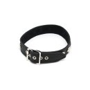 Rimba Collar Decorated with Studs Black M-L