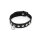 Rimba Collar Decorated with Studs Black M-L