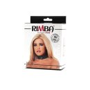Rimba Halsband verziert mit Ring Schwarz S-M